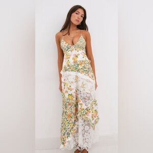 For Love and Lemons Roslyn Maxi Dress Size: XS brand new!!